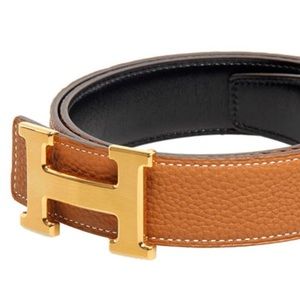 Brown/black reversible belt